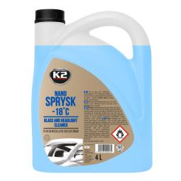 K2 NANO SPRYSK -18C 4L ZIMOWY PŁYN DO SPRYSKIWACZY E K2 K627