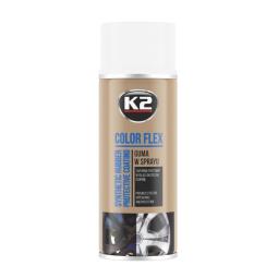 K2 COLOR FLEX GUMA W SPRAYU - BIAŁY 400ML K2 L343BI