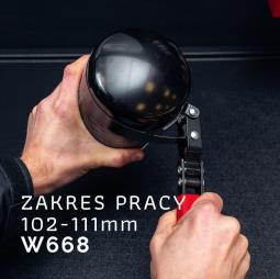 MASNER KLUCZ TAŚMOWY DO FILTRA OLEJU 102-111MM K2 W668