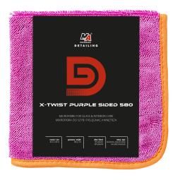 MA PRO DETAILING X-TWIST PURPLE SIDED 580GSM MIKROFIBRA DO SZYB I PIELĘGNACJI WNĘTRZA 40x40cm MOJE AUTO 20-D36