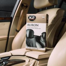 K2 AURON ZESTAW SKÓRA Auron Cleaner+Auron Protectant+szczotka Auron Brush + mikrofibra K2 G420